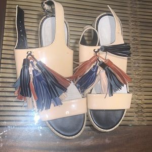 Saks Fifth Ave Sandals with Tassels